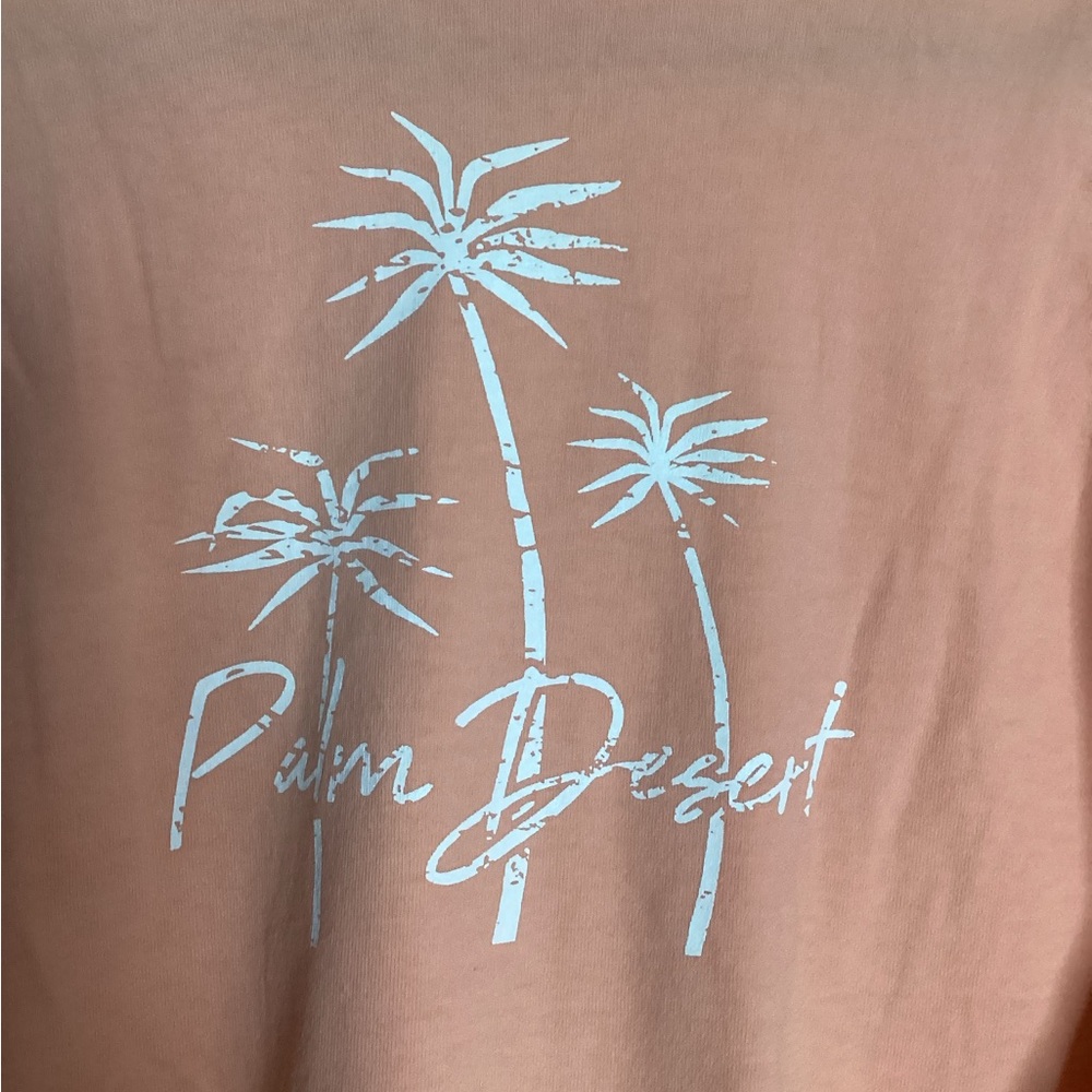 NWOT Spirt Jersey Palm Desert Graphic Tee Long Sleeve 100% Cotton XXL